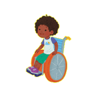 ShambhalaPubs kids exercise wheelchair inclusivity Sticker