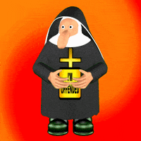 Snowflake Nun GIF
