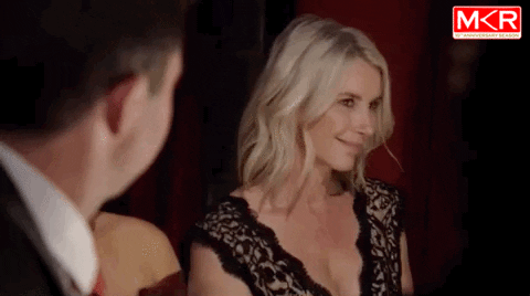 muscles cougar GIF by My Kitchen Rules