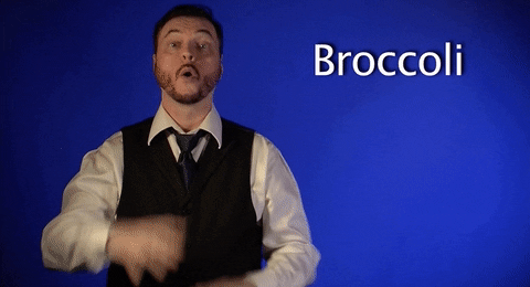 sign language broccoli GIF by Sign with Robert