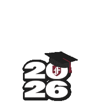 Graduation Cap Sticker by Fordham University