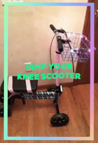 RentAKneeWalker knee scooter knee walker rent a knee walker leg scooter GIF