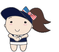 happy usa Sticker by LPGA