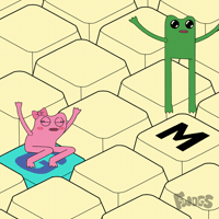 Good Morning Happy Dance GIF by fwogs