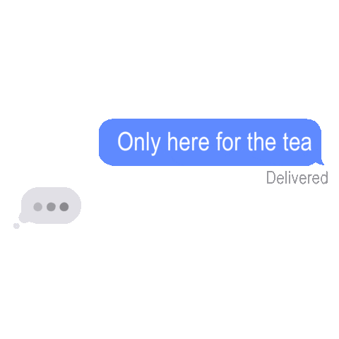 urviphuloria text tea gossip imessage Sticker