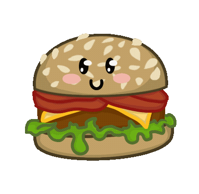 Hungry Burger King Sticker
