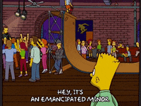 bart simpson dancing GIF