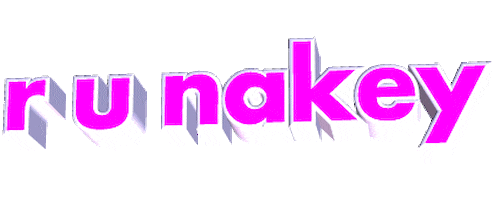 Pink Are You Naked Sticker by AnimatedText