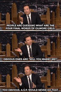 guessing gilmore girls GIF by The Tonight Show Starring Jimmy Fallon
