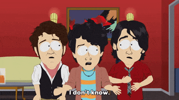 shrugging jonas brothers GIF by South Park 