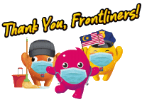 NipponPaintMalaysia nippon blobby malaysia day frontliner Sticker