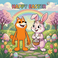 Easter Bunny Smiling GIF by BONK
