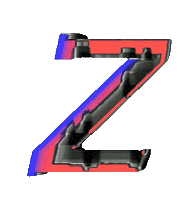 Glitch Alphabet Sticker by #BASILIO