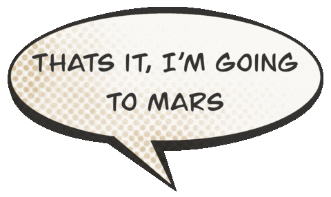 Tired Space Sticker