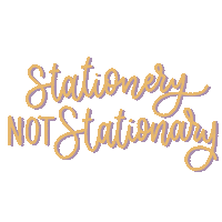 Lettering Stationery Sticker
