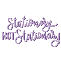 Lettering Stationery Sticker