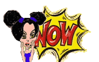 Girl Wow Sticker