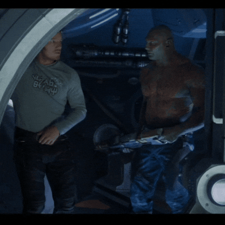 Scared Chris Pratt GIF