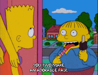 awkward bart simpson GIF