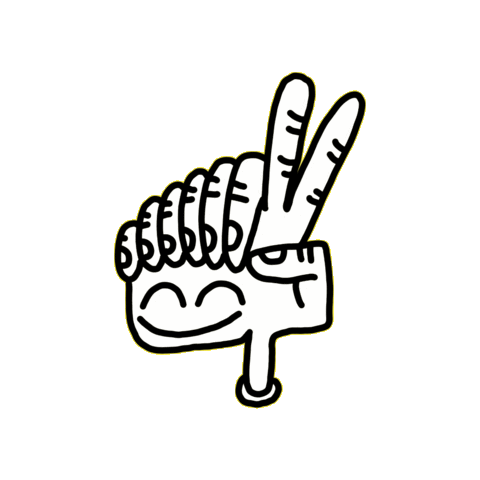 Mano Pace Sticker by Dan Flow Art