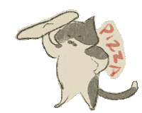 Cat Eat Sticker