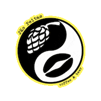 Ying Yang Coffee Sticker by jão peitas
