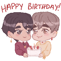 In Love Birthday Sticker