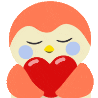 finchcare heart hug bird care Sticker
