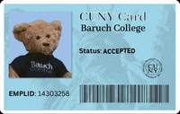 baruch_admission teddy class of admissions cuny GIF