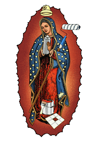 Street Art Santa Sticker