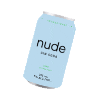Usa Canada Sticker by Nude Beverages