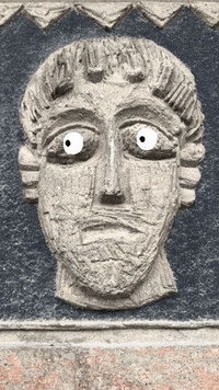 lisagreener nervous side eye stressed romans GIF