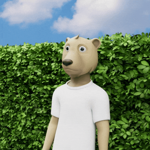 Hide Backing Up GIF by Okay Bears