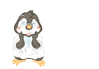 Penguin Check Up Sticker by Apotek Kinder by Michael Kasenda
