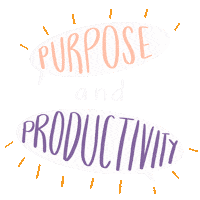 Purpose Productivity Sticker by Mind of Mica