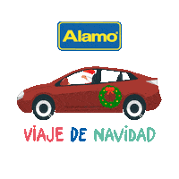 AlamoColombia navidad vacaciones viajes carros Sticker