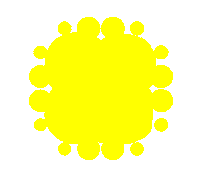 Circle Yell Sticker