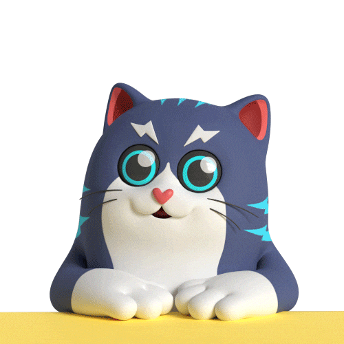 Me Too Cat Sticker by Liberty Cats Emojis