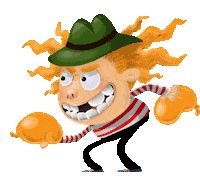 naughty boy hannahthespanner Sticker by Bill Greenhead