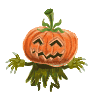 HannahtheSpanner halloween horror pumpkin pumkin Sticker