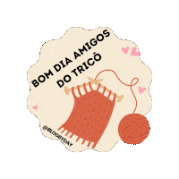 Bom Dia Crochet Sticker