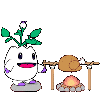 Hungry Camp Fire Sticker by Magic Eden