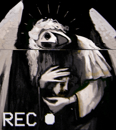 Phantomahawk giphygifmaker giphyattribution horror analog horror GIF
