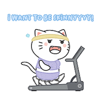 Cat Fitness Sticker by KIKI
