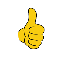 Great Job Thumbs Up Sticker