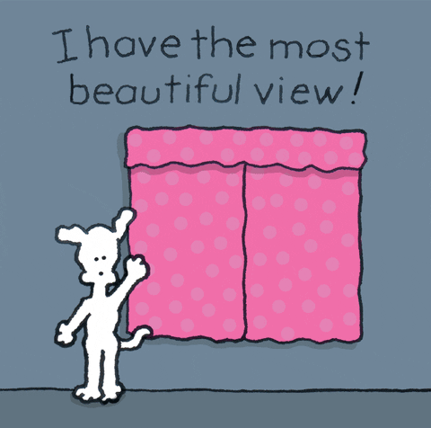 i love you beautiful view GIF by Chippy the Dog