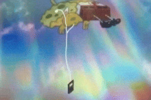 Fire Spongebob GIF