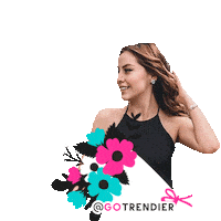 Fashion Flowers Sticker by GoTrendier