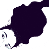 veronika_goetz woman hair eyes thinking GIF
