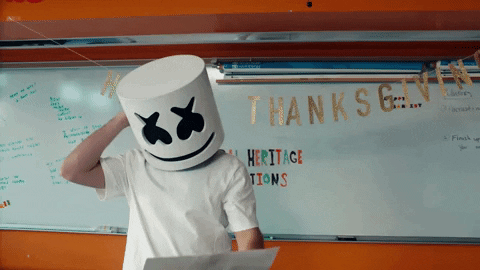 school scratch head GIF by Marshmello